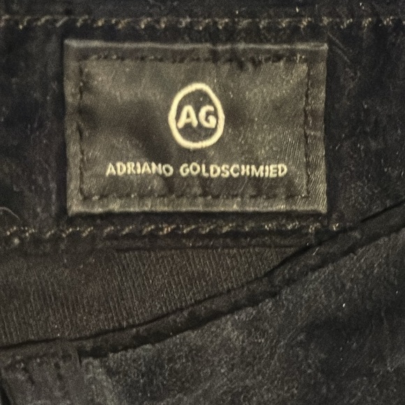 Adriano Goldschmied The Jodi Crop high Rise Slim Flare crop black velvet pants - Picture 11 of 13